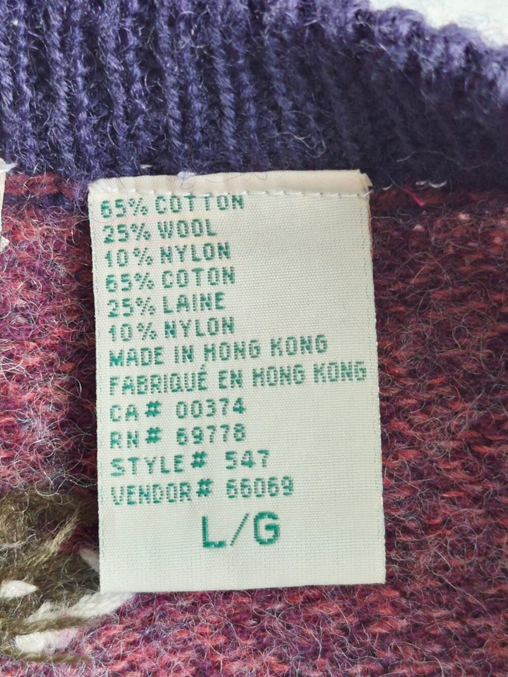 Northern Reflections Vintage Wool Floral Embroidered Cardigan Sweater L/G - Picture 5 of 11